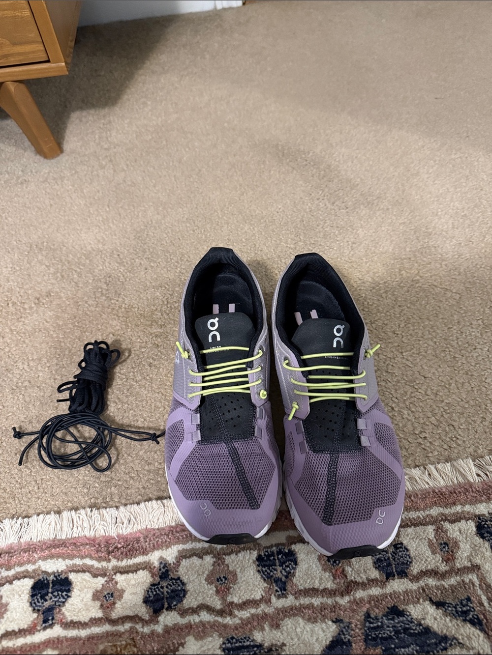 On Cloud Women's Athletic Running Shoes in Purple